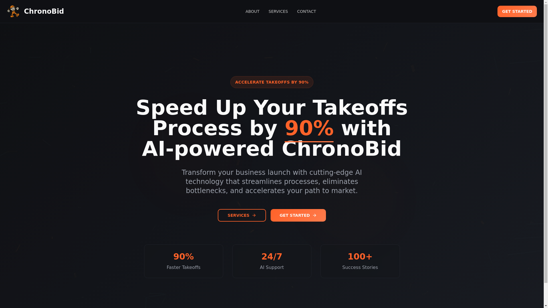 website screenshot of https://chronobid.io/