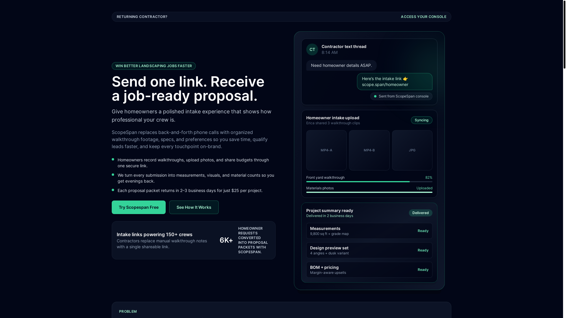 website screenshot of https://scopespan.com/