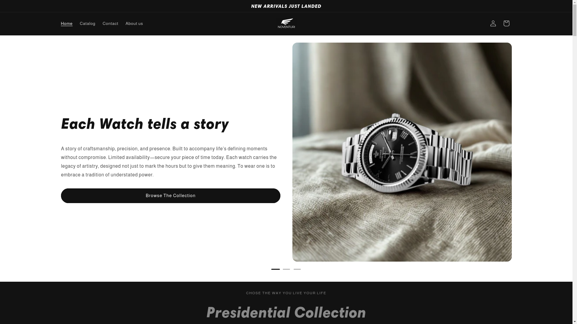 website screenshot of https://noventuri.com/