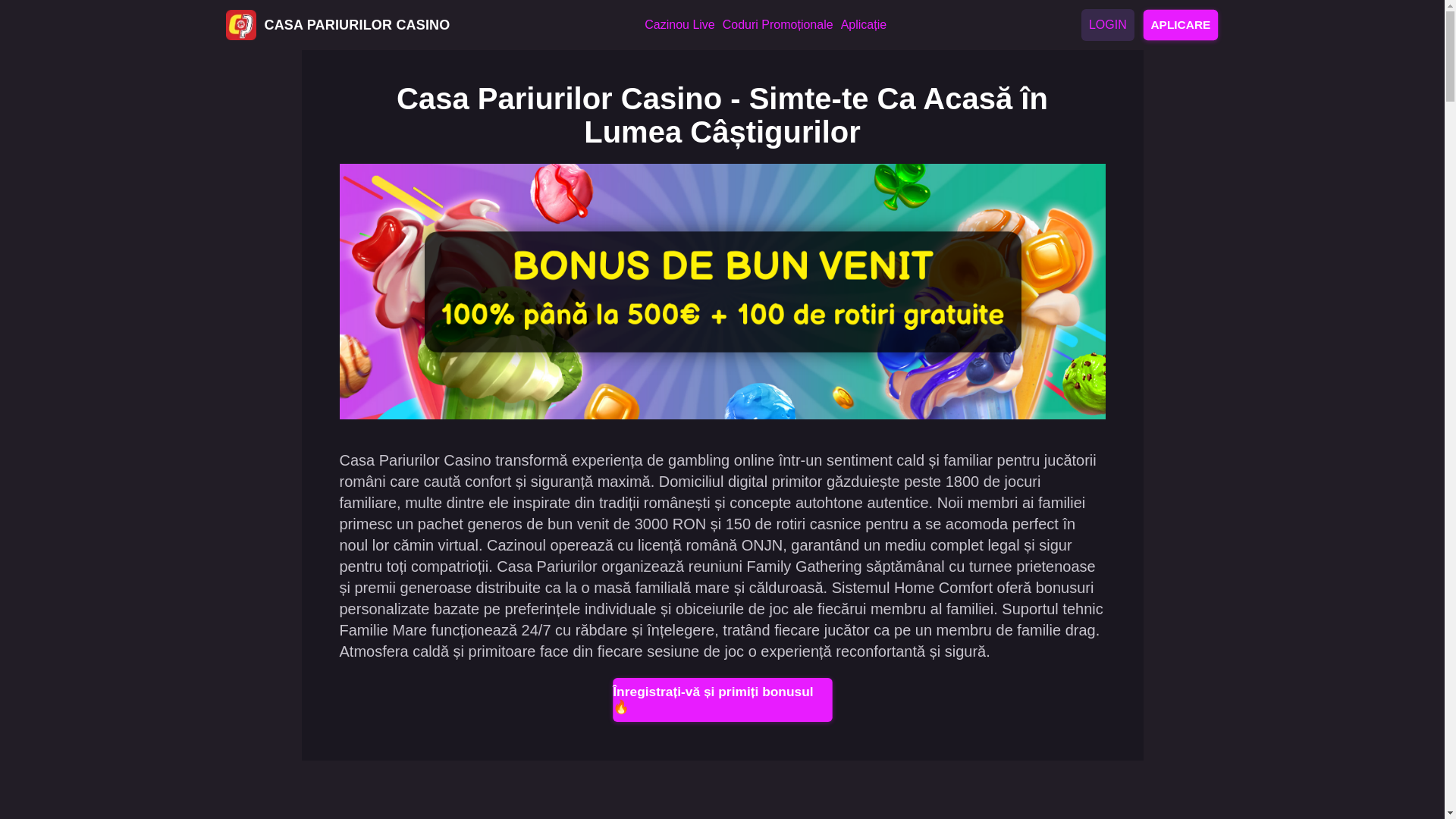 website screenshot of https://casapariurilor-casino-ro.pages.dev/