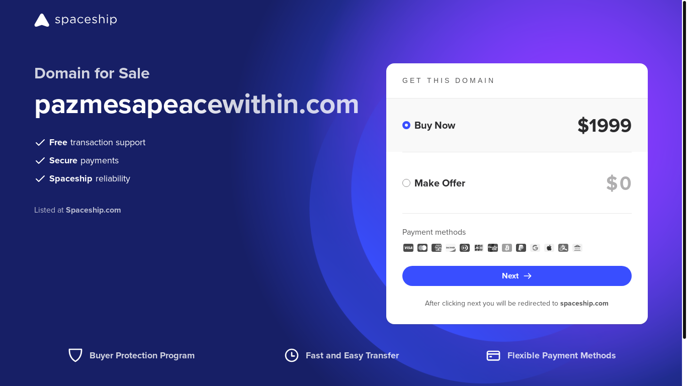 website screenshot of https://pazmesapeacewithin.com/