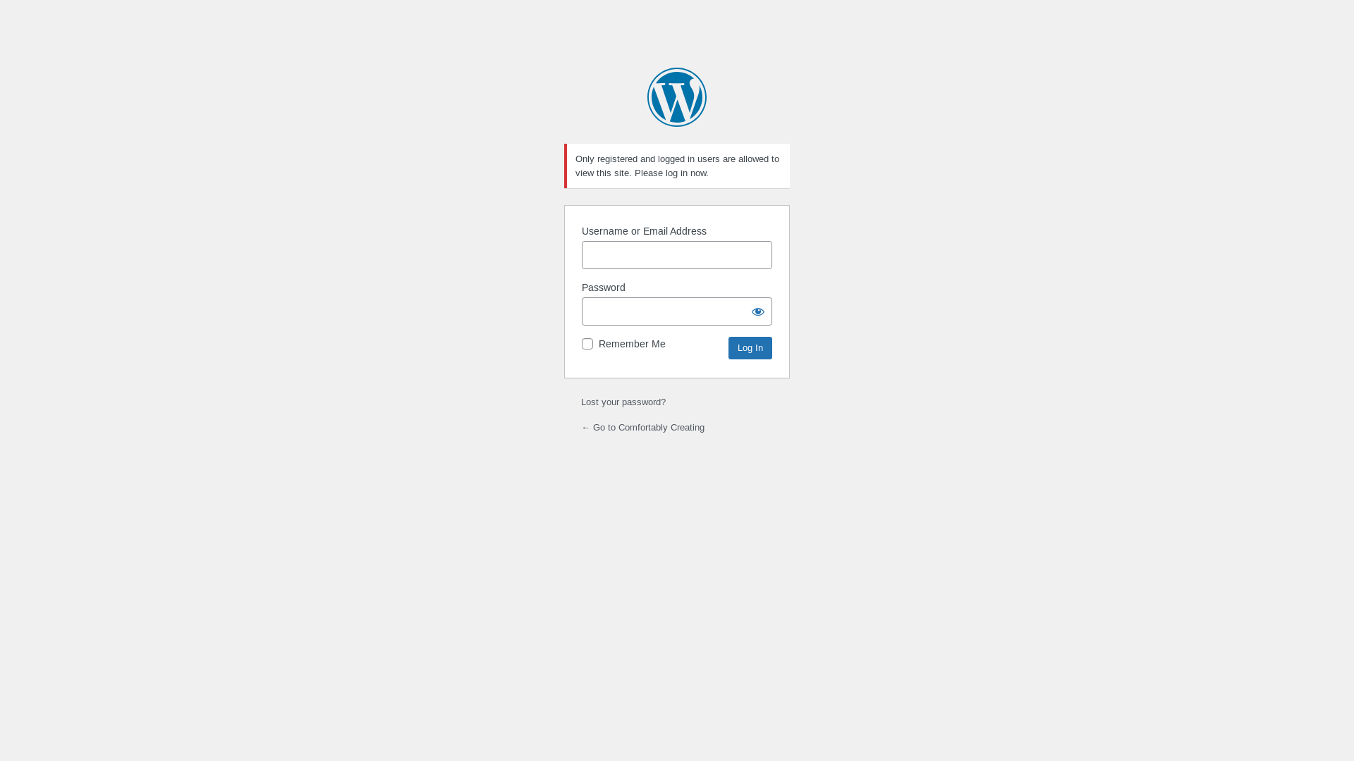 website screenshot of https://comfortablycreating.com/