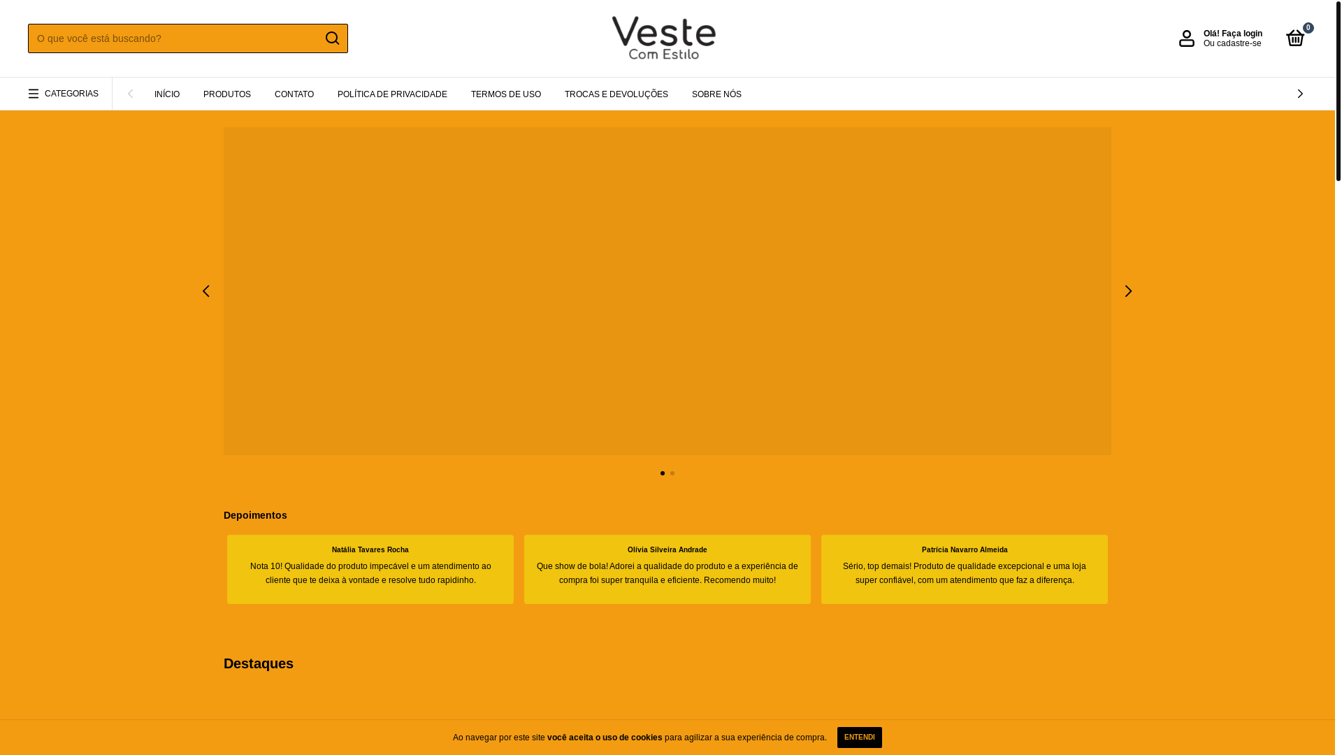 website screenshot of https://vestecomestilo.com/