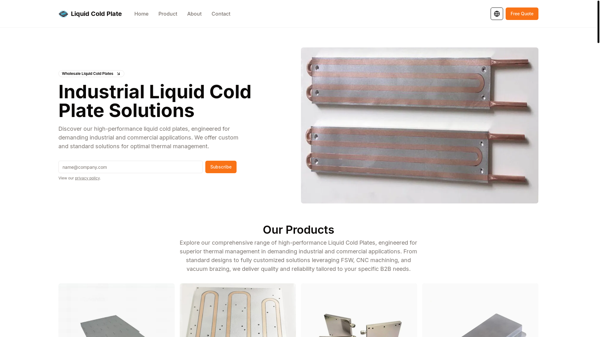 website screenshot of https://liquid-cold-plate.pages.dev/
