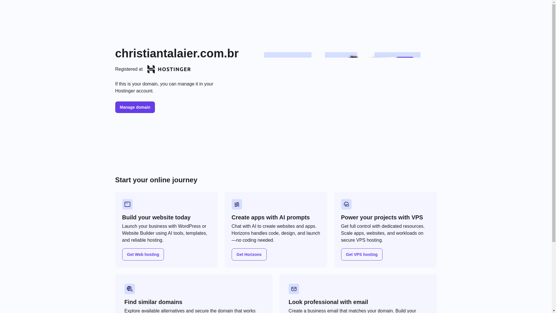 website screenshot of https://christiantalaier.com.br/
