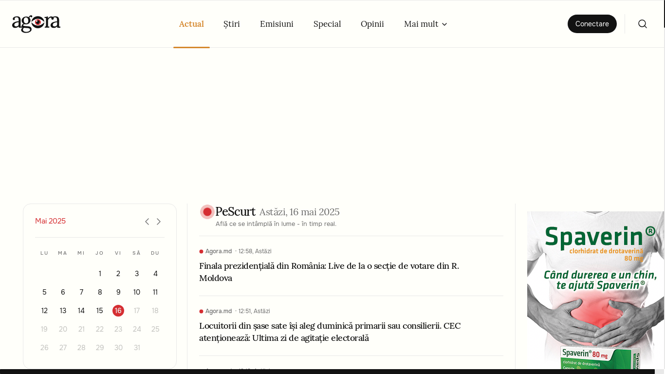 website screenshot of https://agora.md
