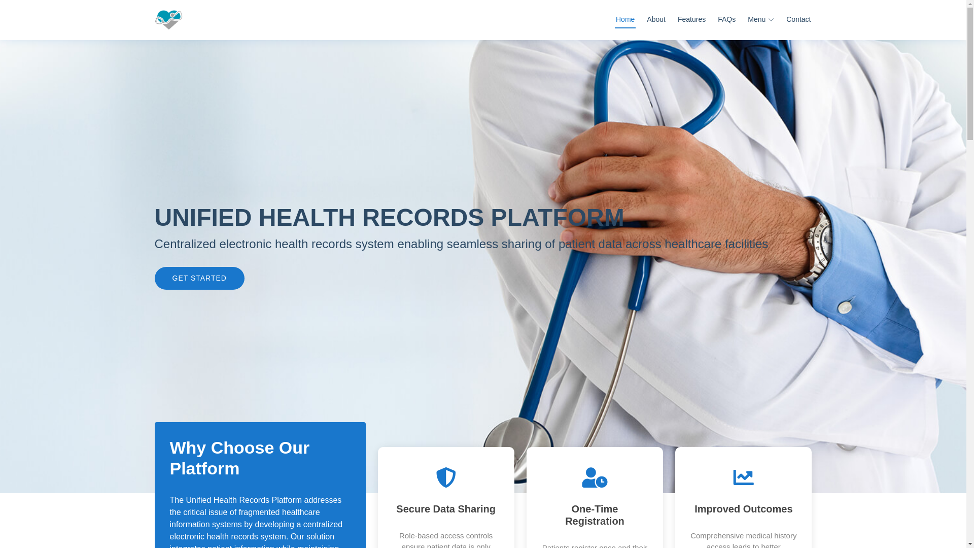 website screenshot of https://health-records.site/
