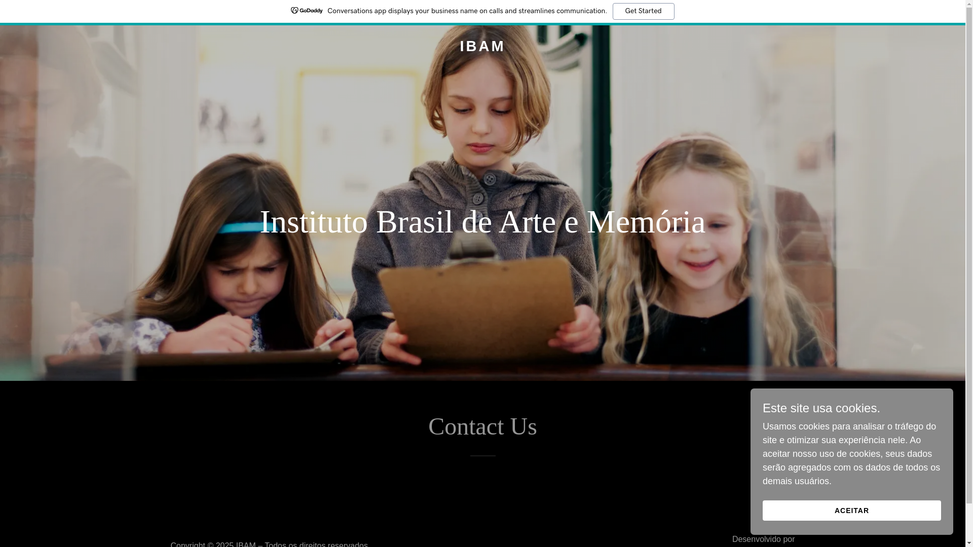 website screenshot of https://ibam.cc/