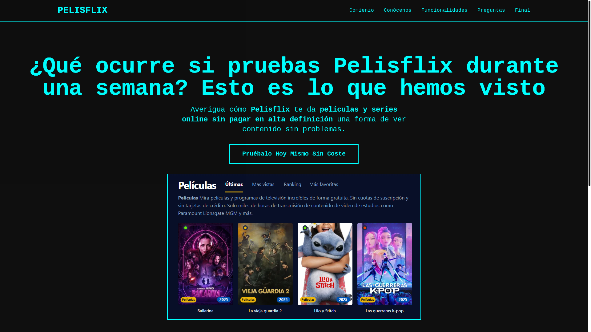 website screenshot of https://pelisflix-ekkf.pages.dev/