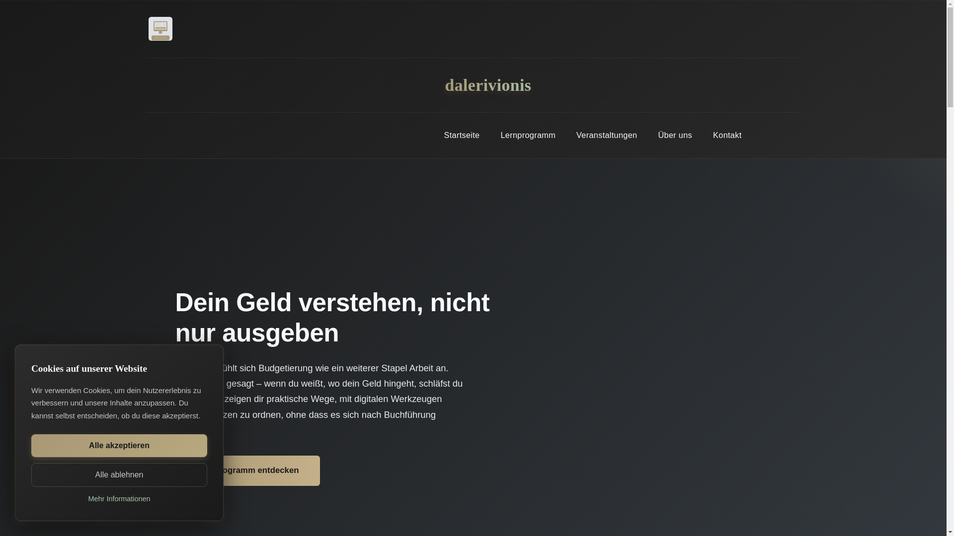website screenshot of https://dalerivionis.com