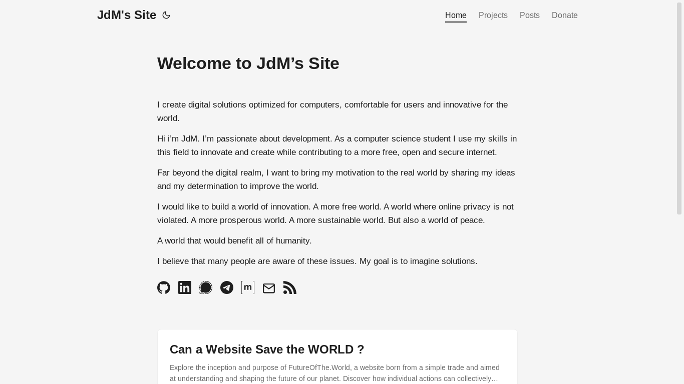 website screenshot of https://futureofthe.tech/