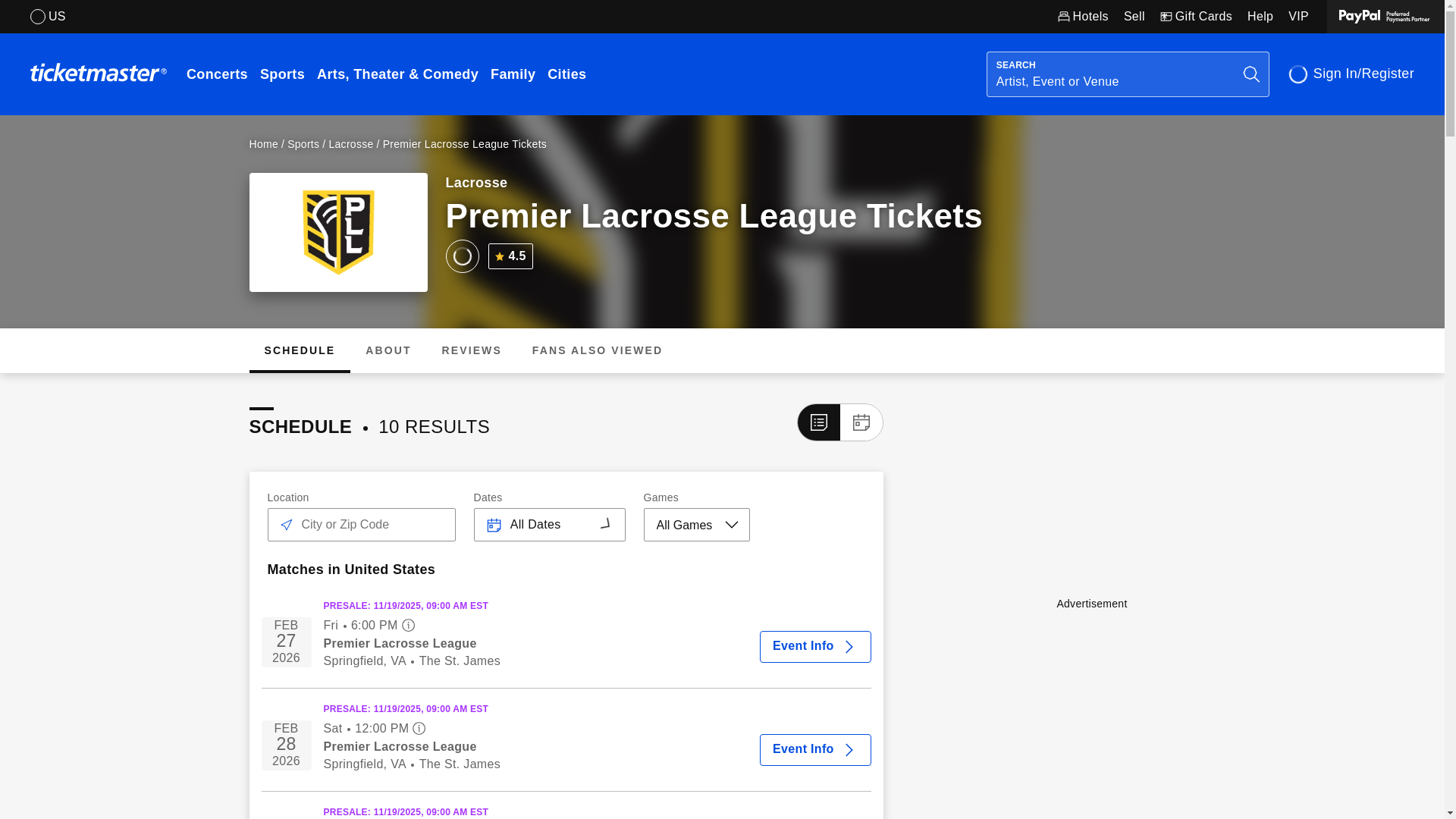 website screenshot of https://champseriestix.com/