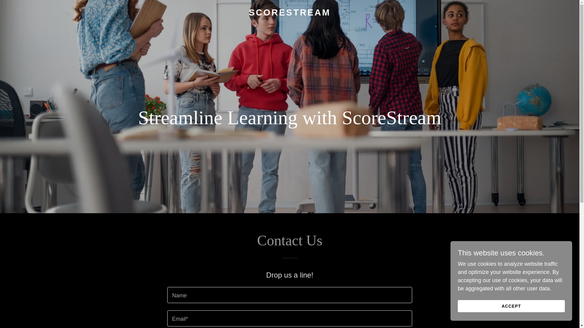 website screenshot of https://scorestream.net/