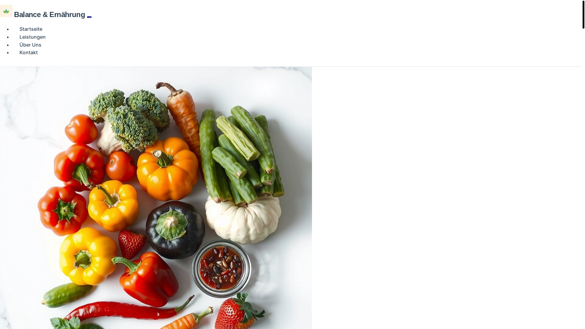 website screenshot of https://balanceernaehrungpraxisd.info/