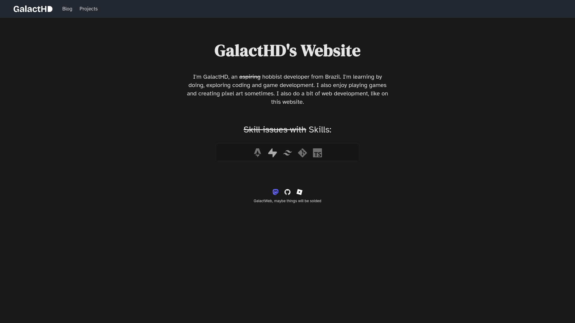 website screenshot of https://galacthd.pages.dev/