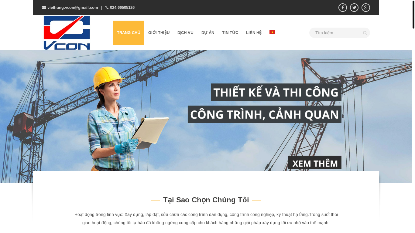 website screenshot of https://viethung-vconjsc.com/