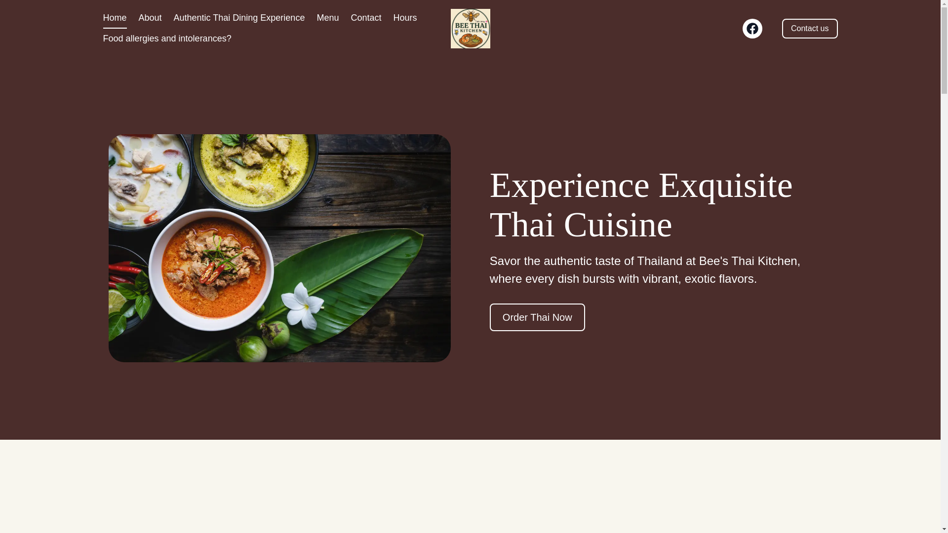 website screenshot of https://beethailandkitchen.com/