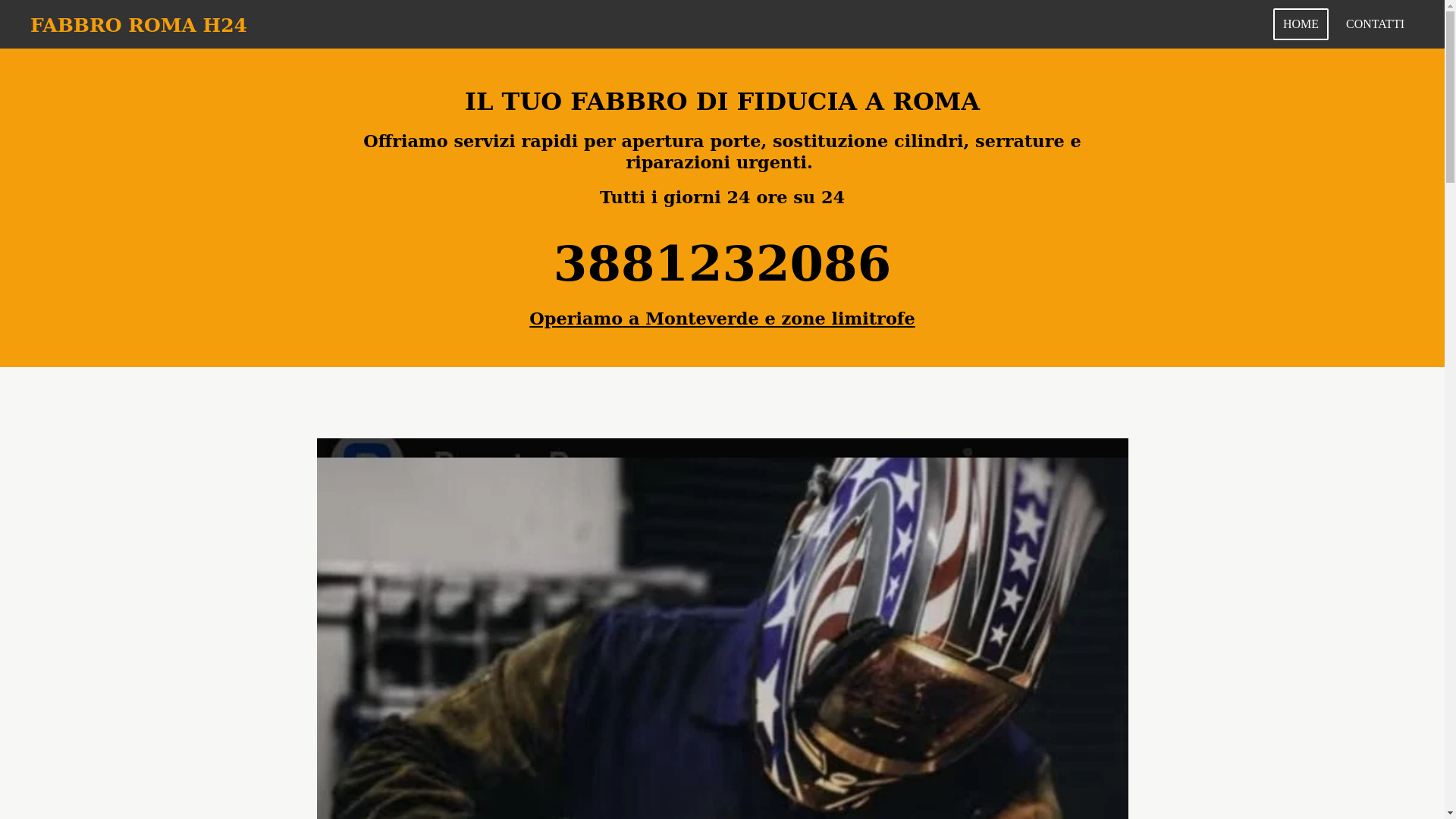 website screenshot of https://fabbroroma-h24.it/