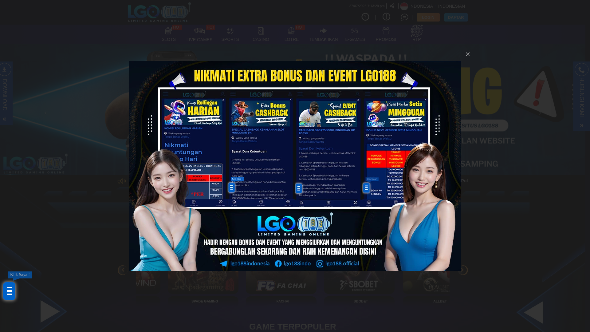 website screenshot of https://lgo188lucky.pro/