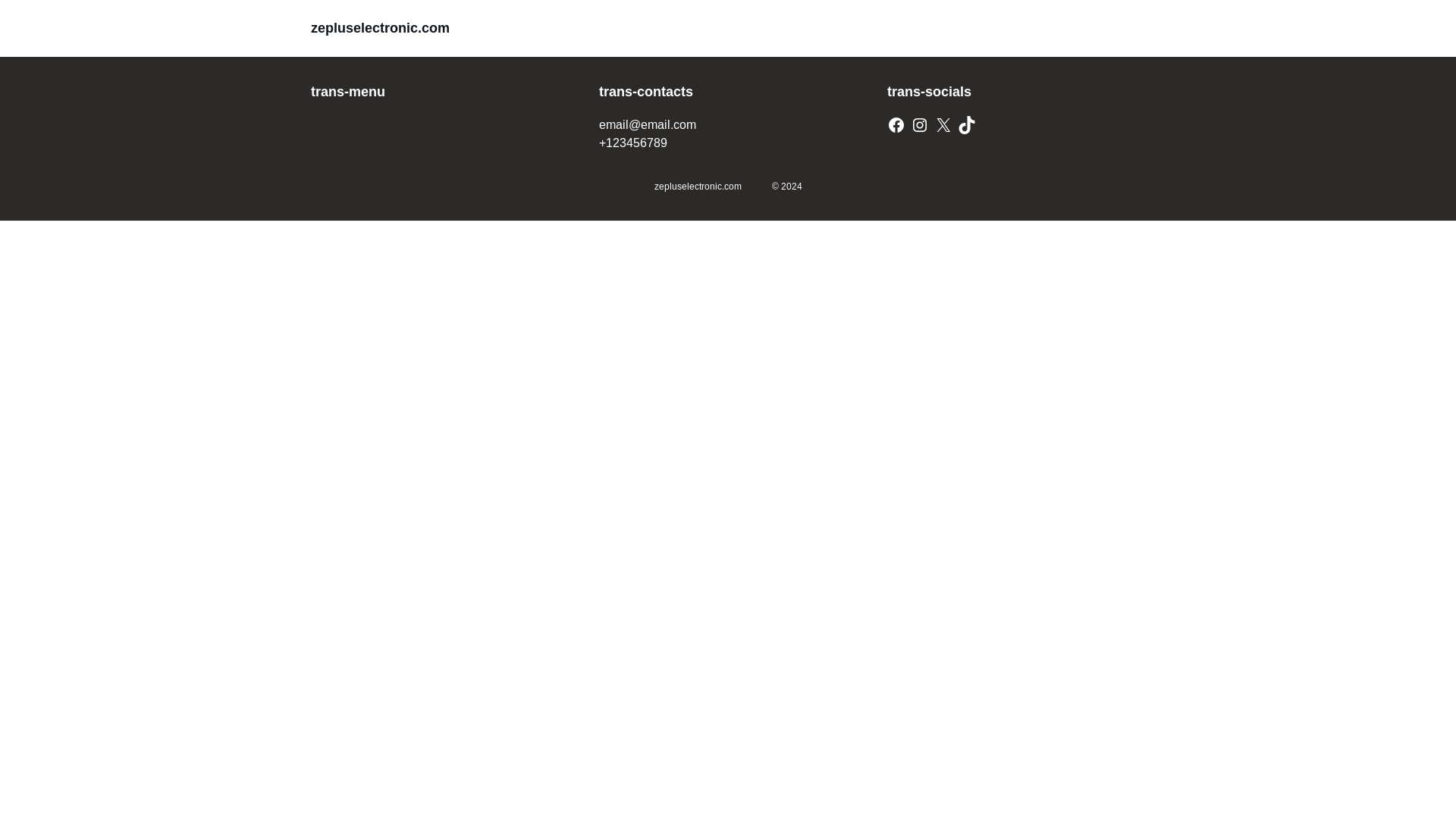website screenshot of https://zepluselectronic.com/