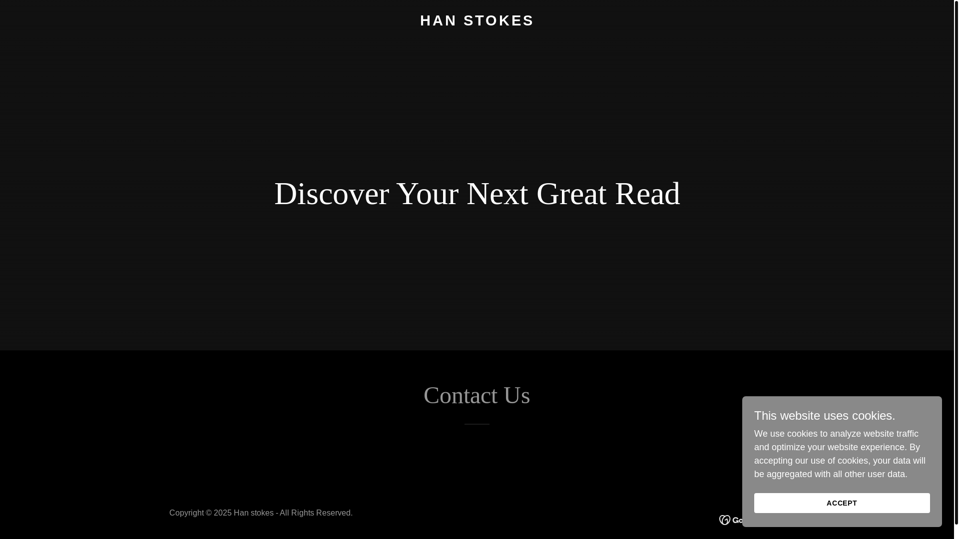 website screenshot of https://hanstokes.com/