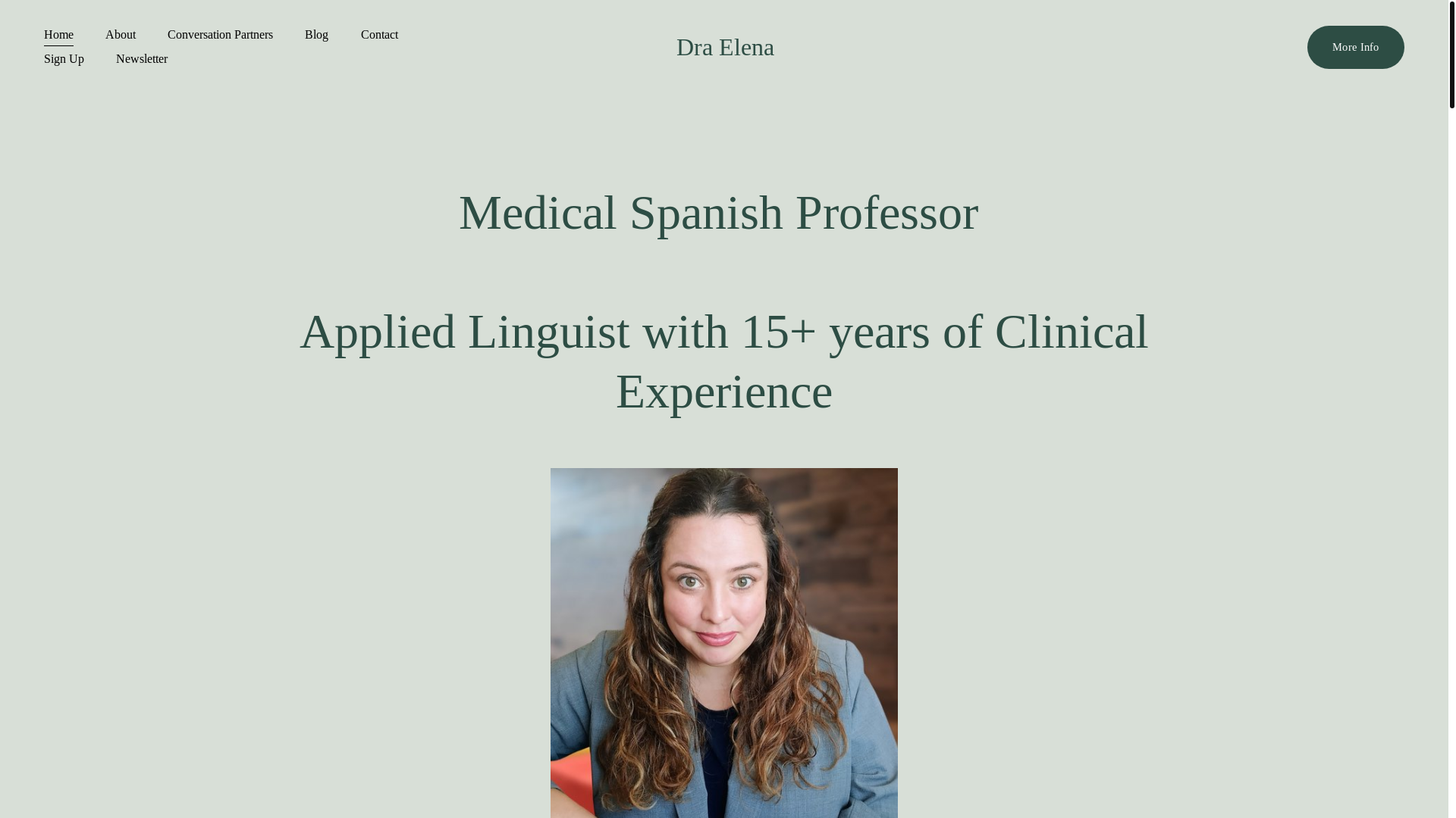 website screenshot of https://draelena.com.mx/