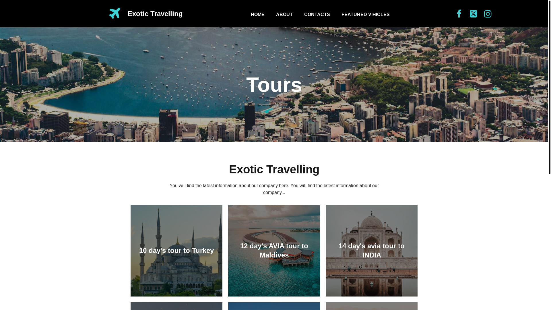 website screenshot of https://reliantcomforttravellers.africa/