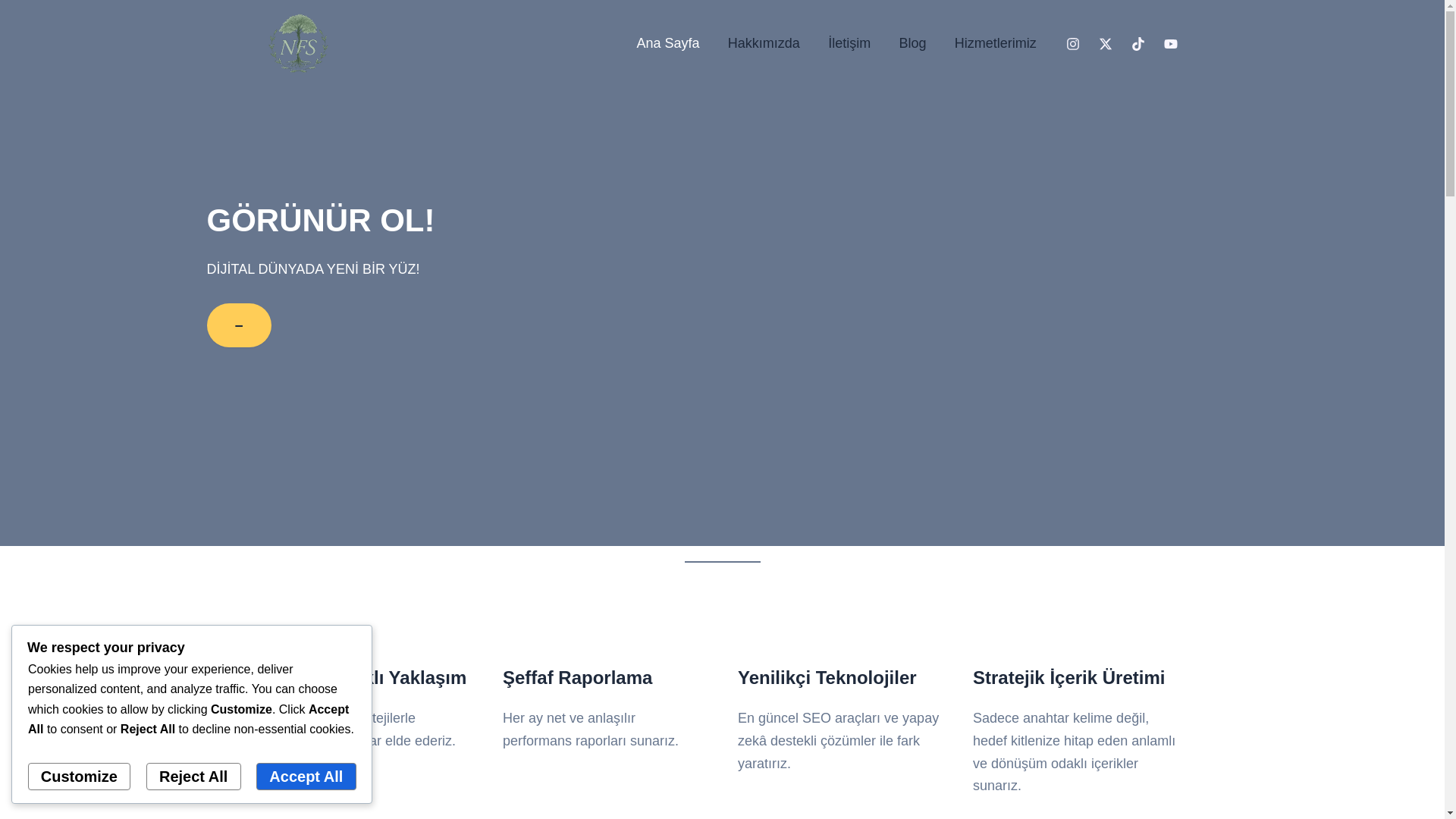 website screenshot of https://newfaceteknoloji.com/