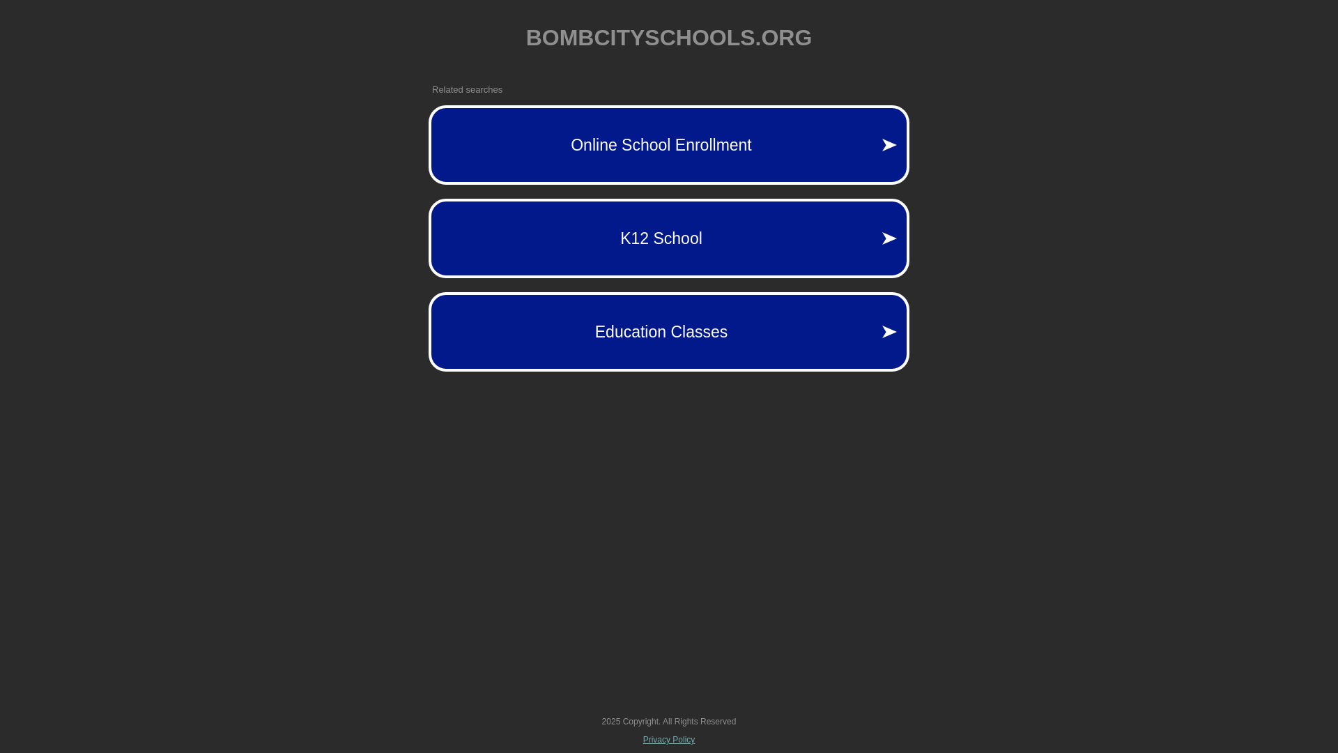 website screenshot of https://bombcityschools.org/