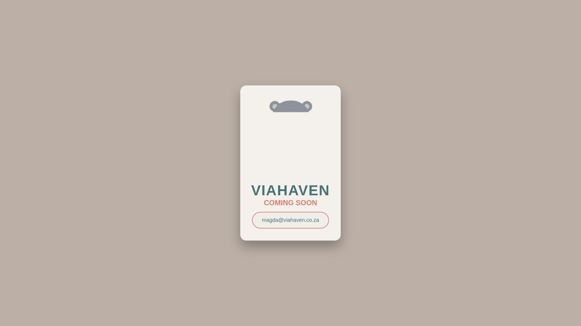 website screenshot of https://viahaven.co.za/