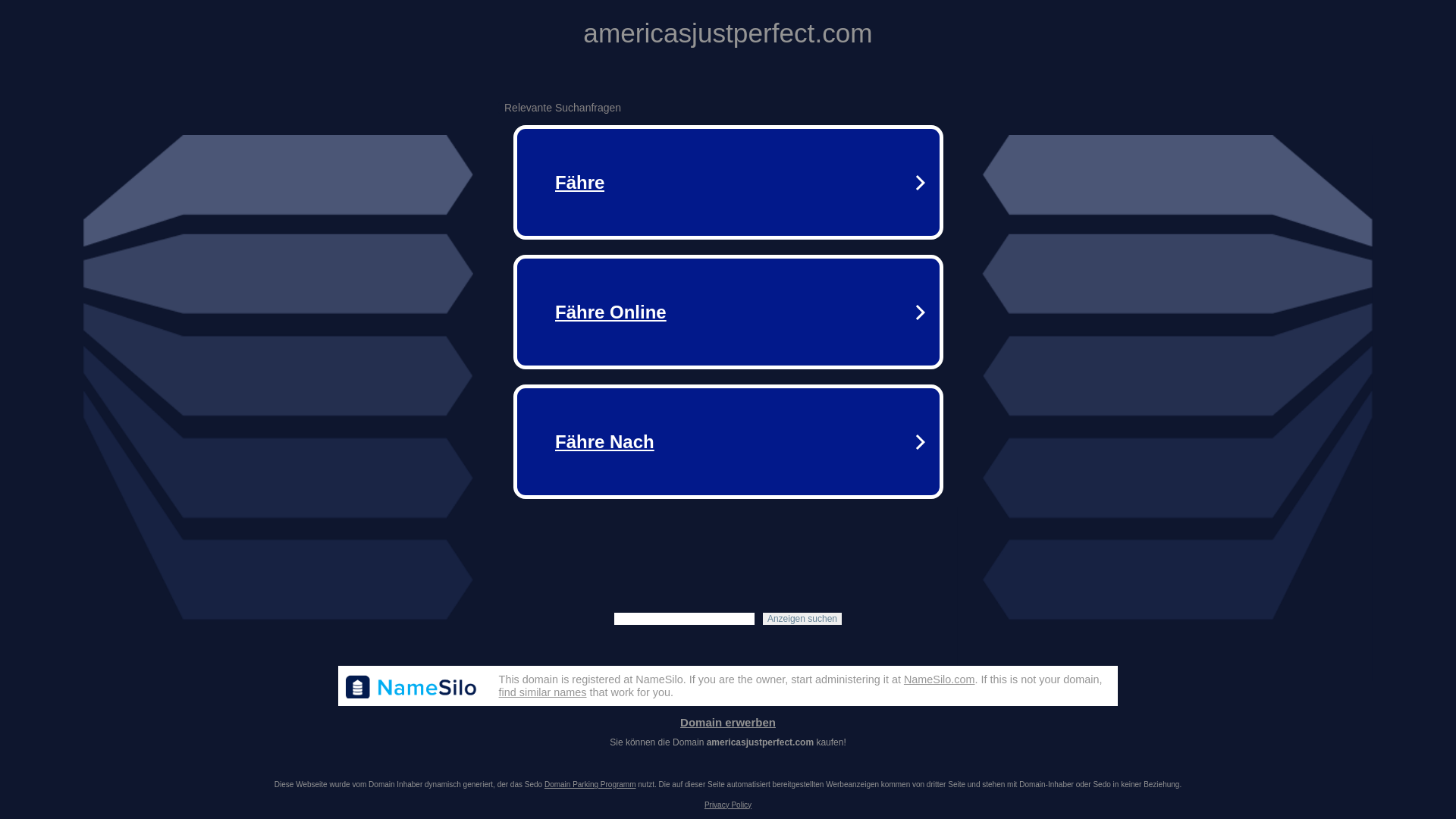 website screenshot of https://americasjustperfect.com/