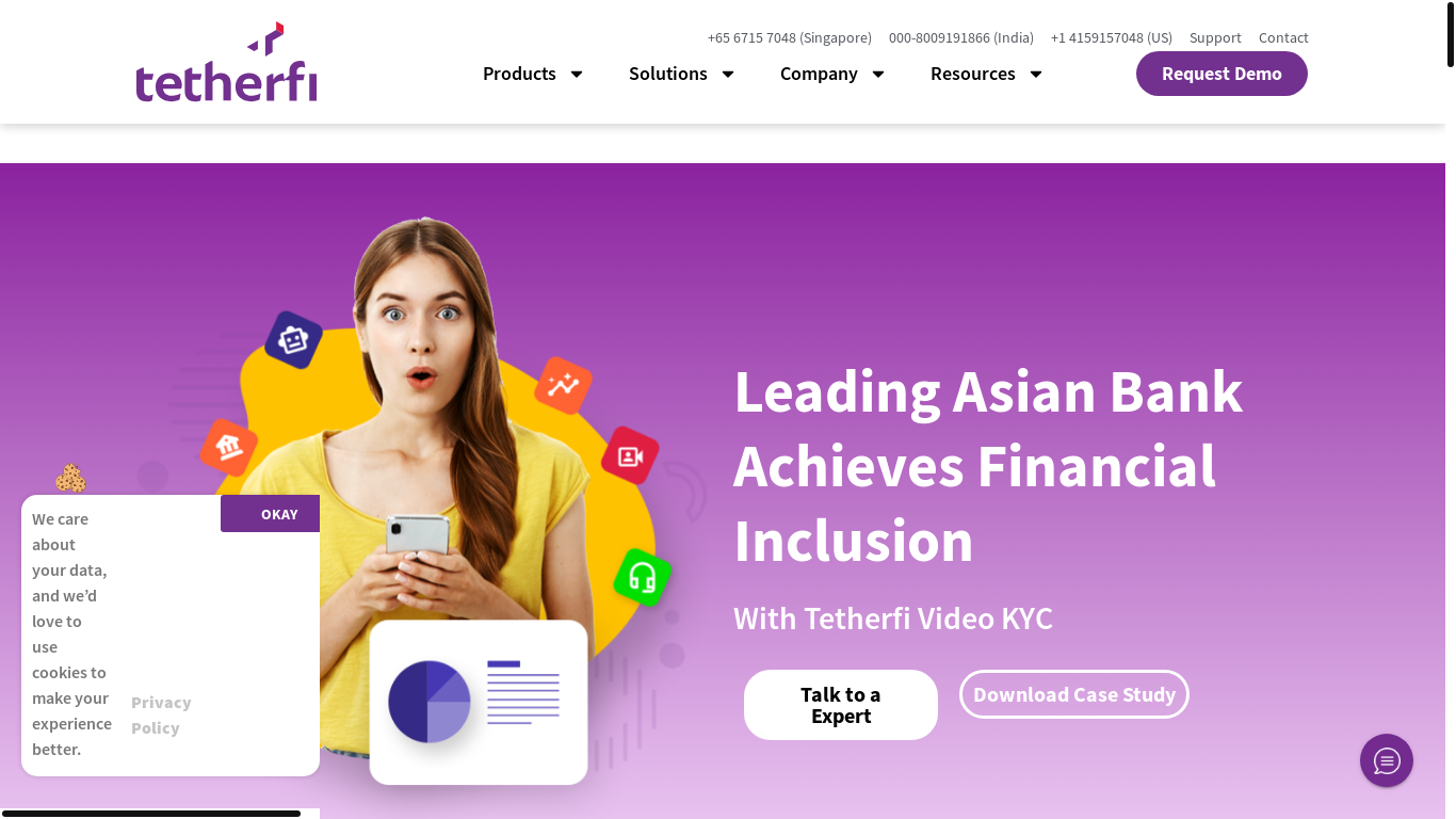 website screenshot of https://tetherfi.com/