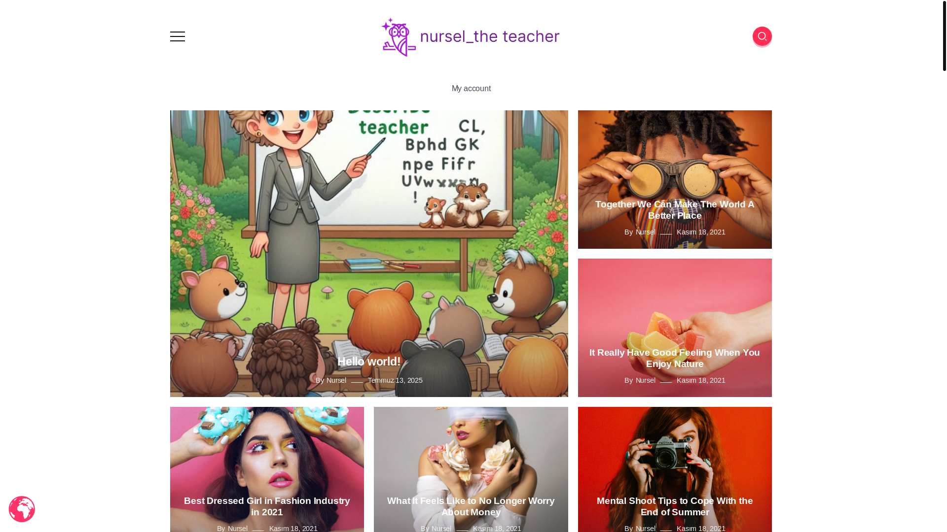 website screenshot of https://nurseltheteacher.com/