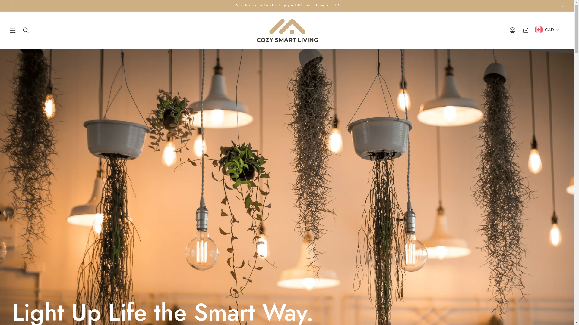 website screenshot of https://cozysmartliving.com/