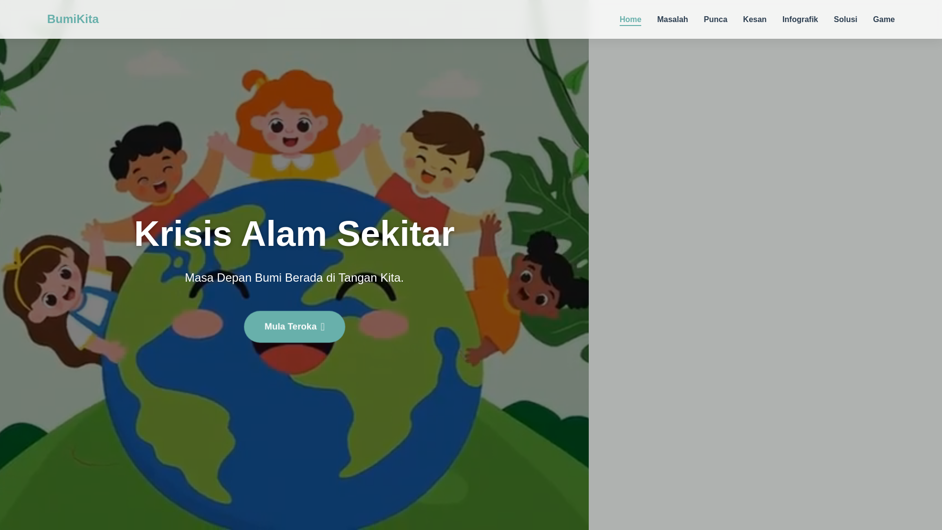 website screenshot of https://bumikitaaaa.pages.dev/