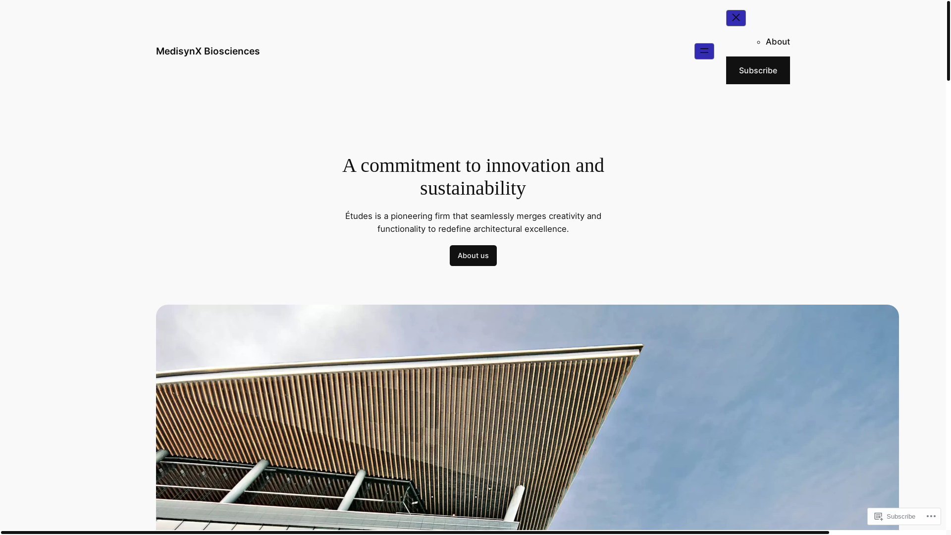 website screenshot of https://medisynxbiosciences.com/