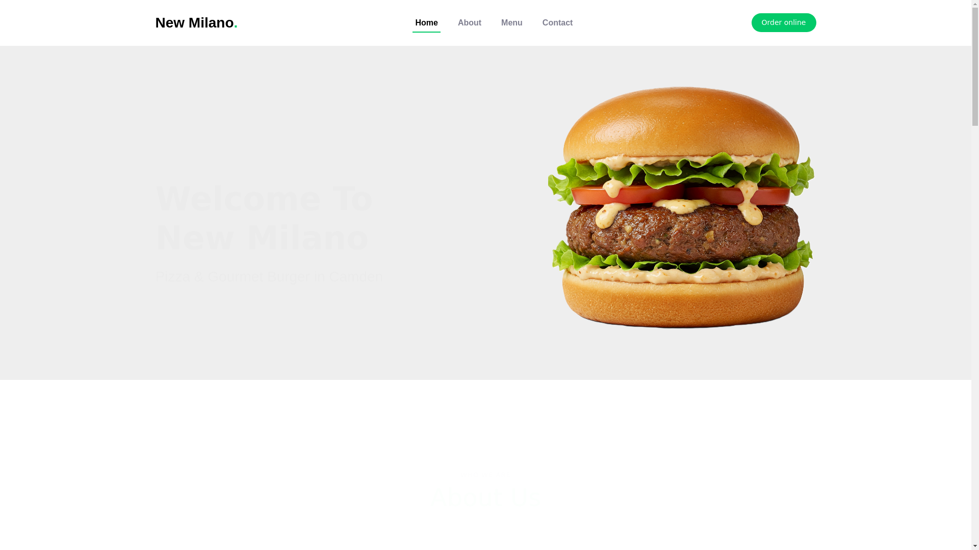 website screenshot of https://newmilanopizzacamden.co.uk/