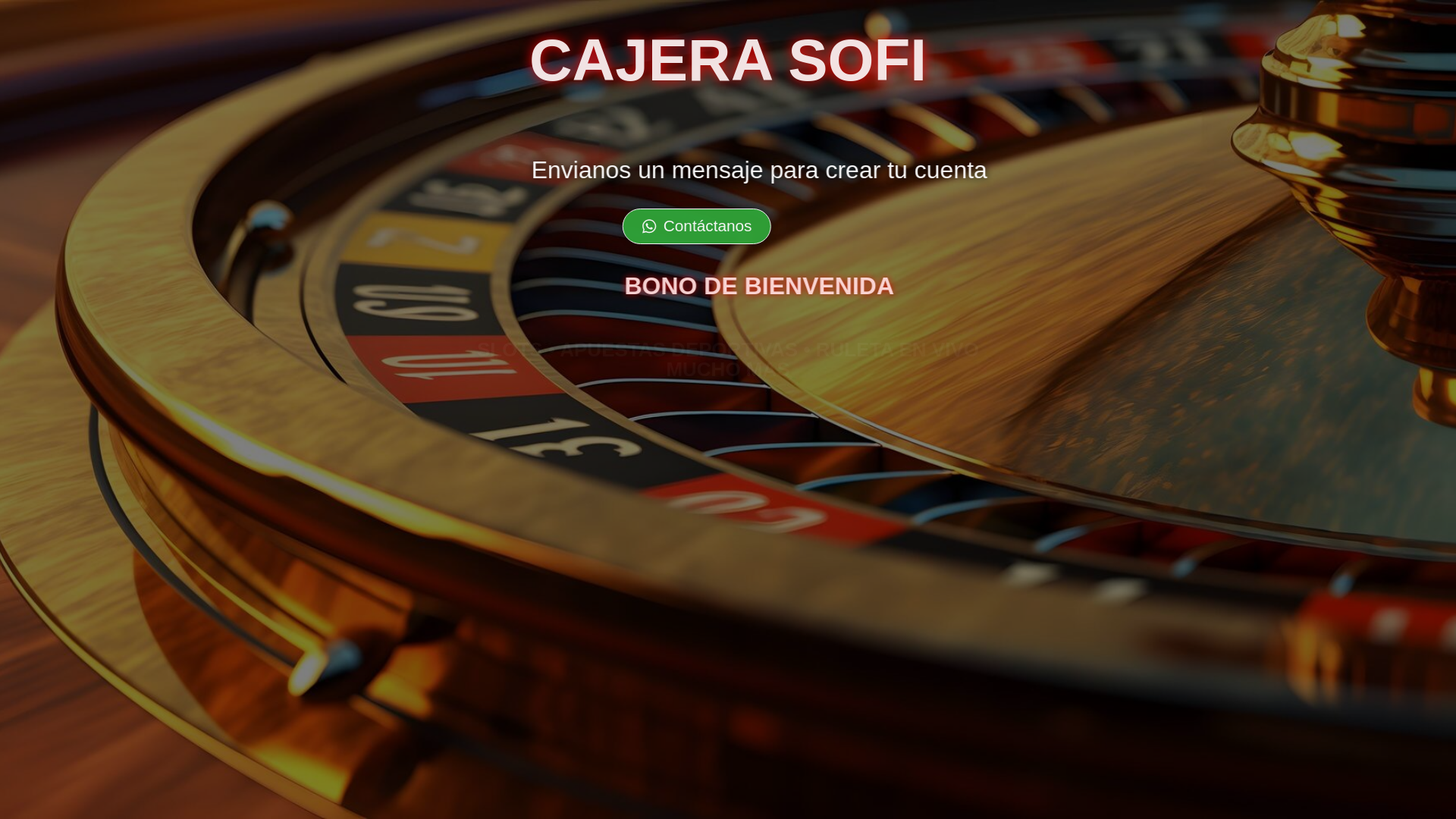 website screenshot of https://cajerasofi.site/
