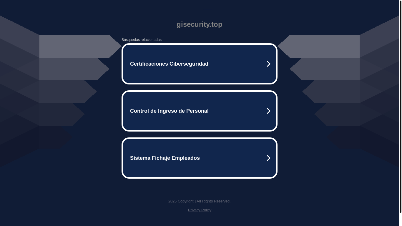 website screenshot of https://gisecurity.top/