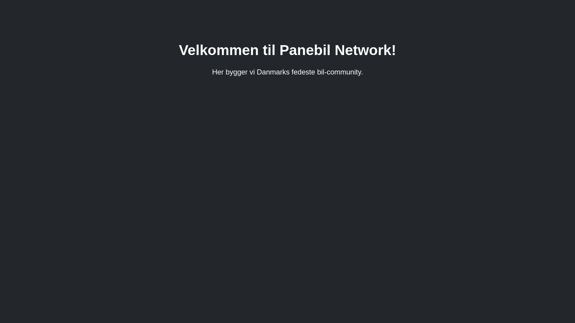 website screenshot of https://panebil.dk/