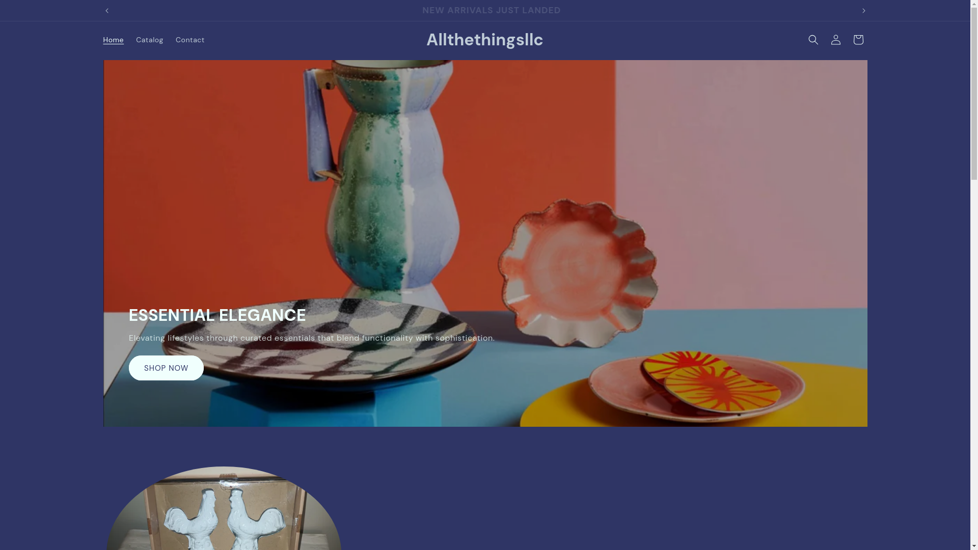 website screenshot of https://allthethingsllc.shop/