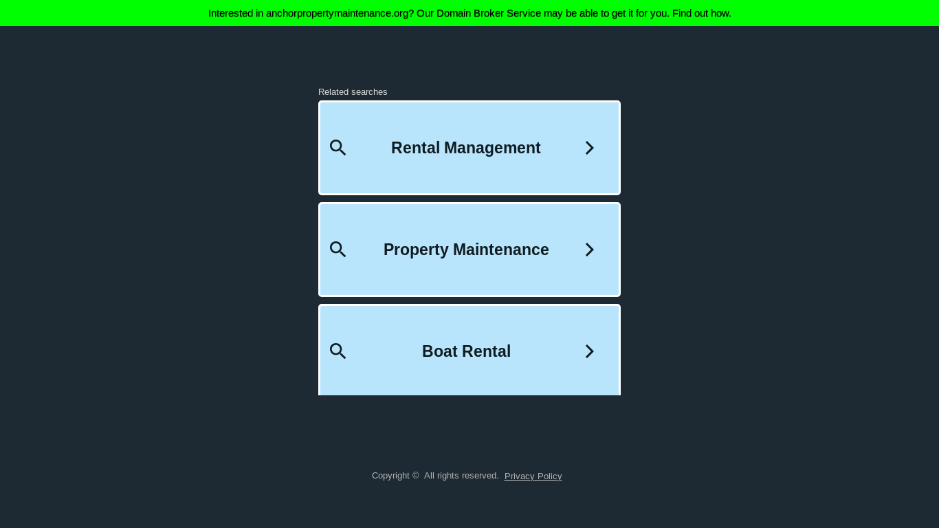 website screenshot of https://anchorpropertymaintenance.org/