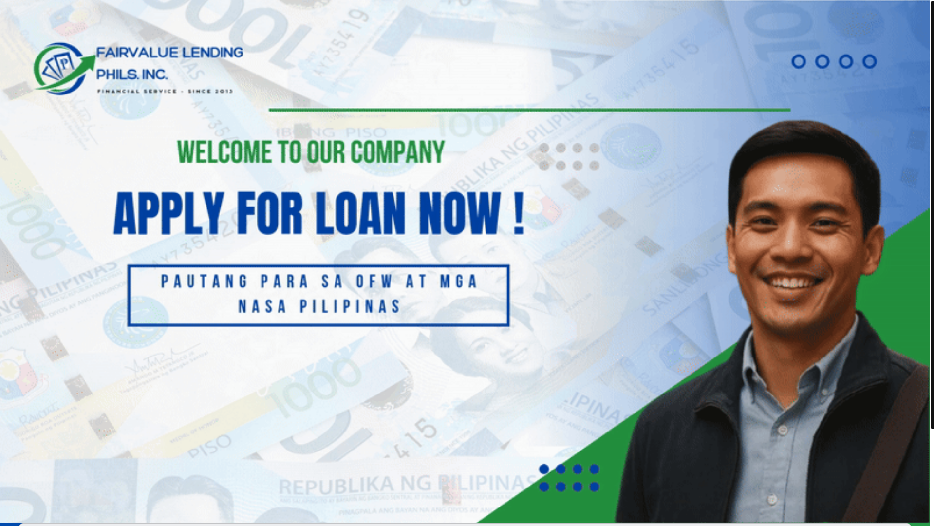 website screenshot of https://fairvaluelendingphils.com/