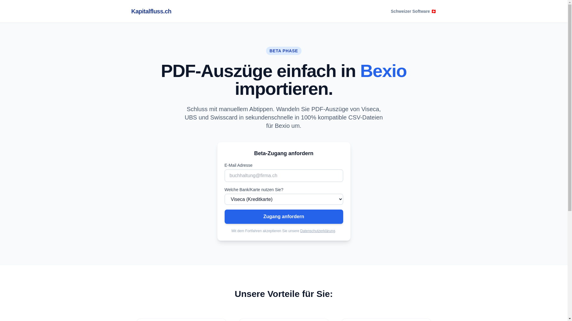website screenshot of https://kapitalfluss.ch/