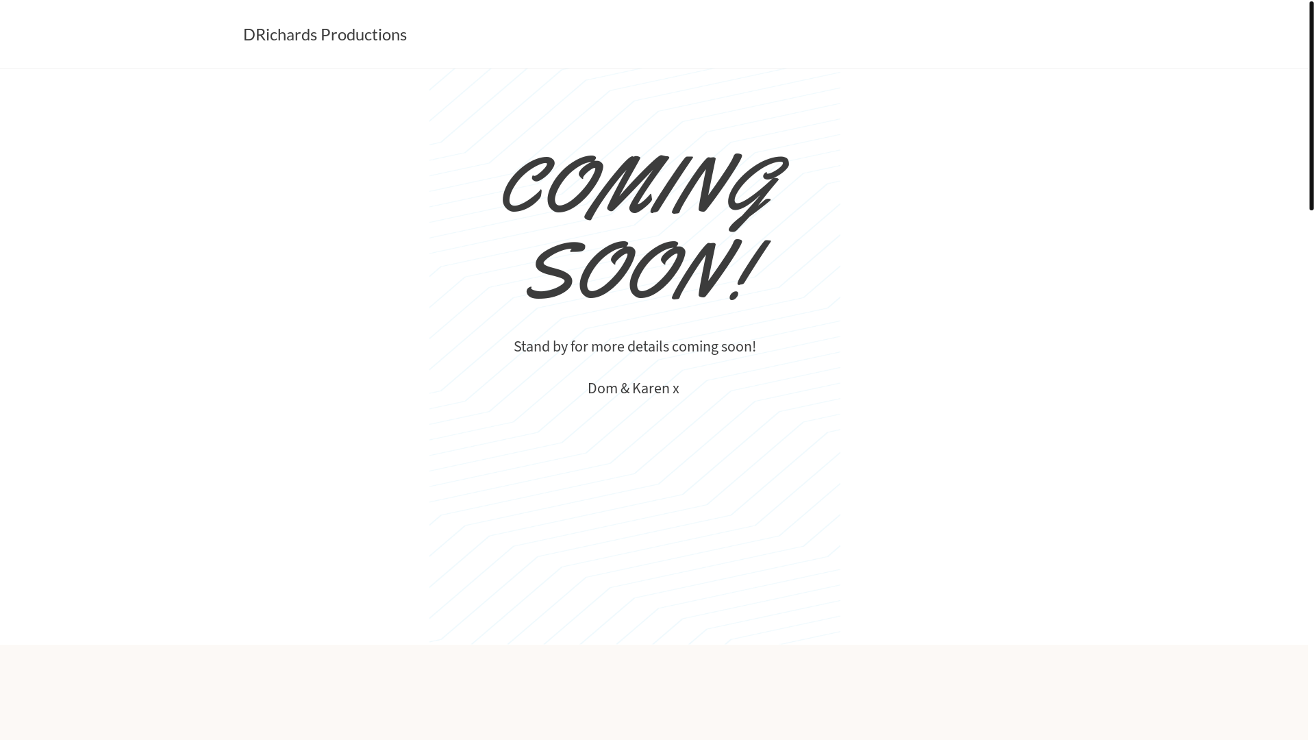 website screenshot of https://drichards-productions.co.uk/