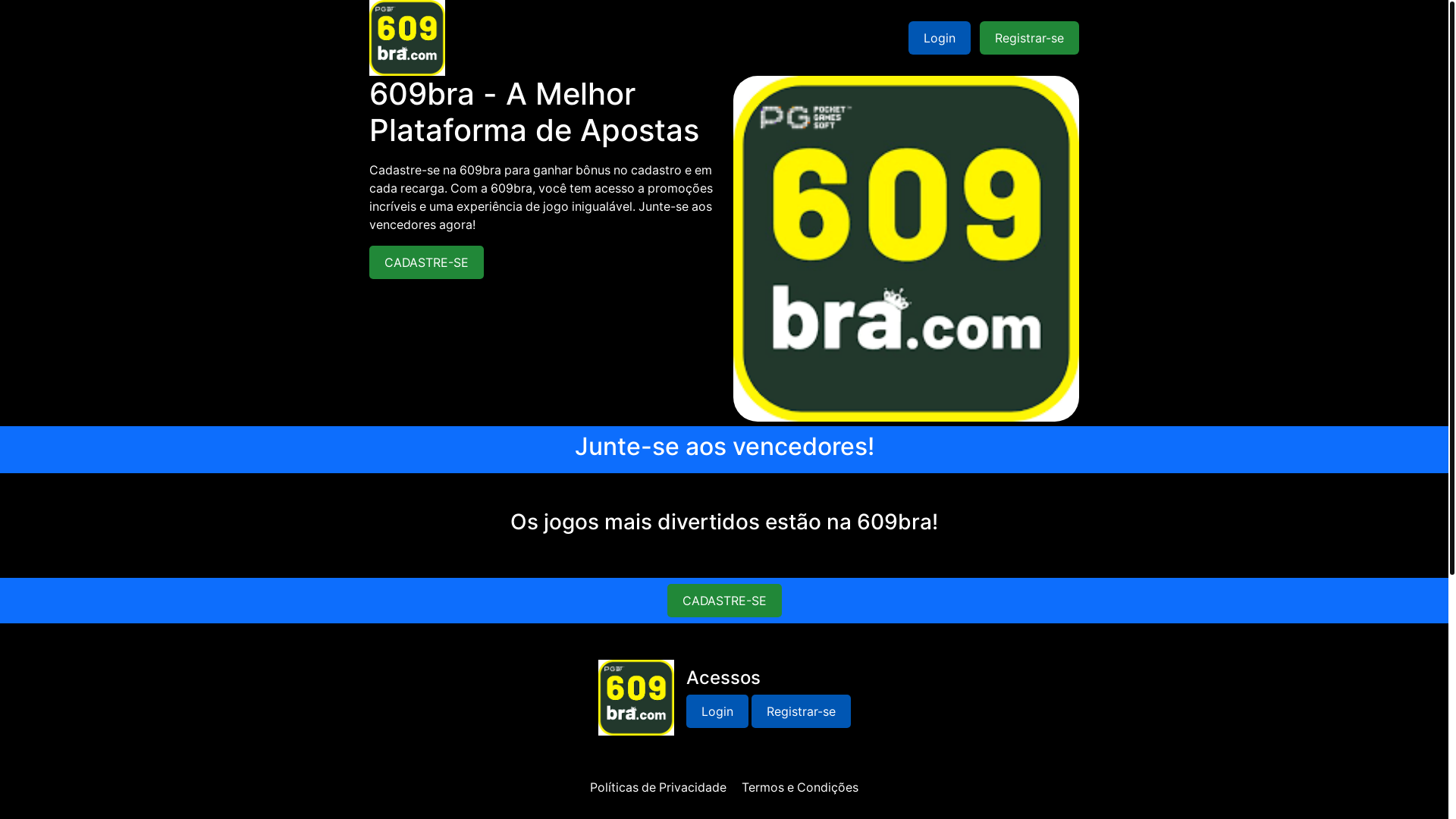 website screenshot of https://609bravip.com/
