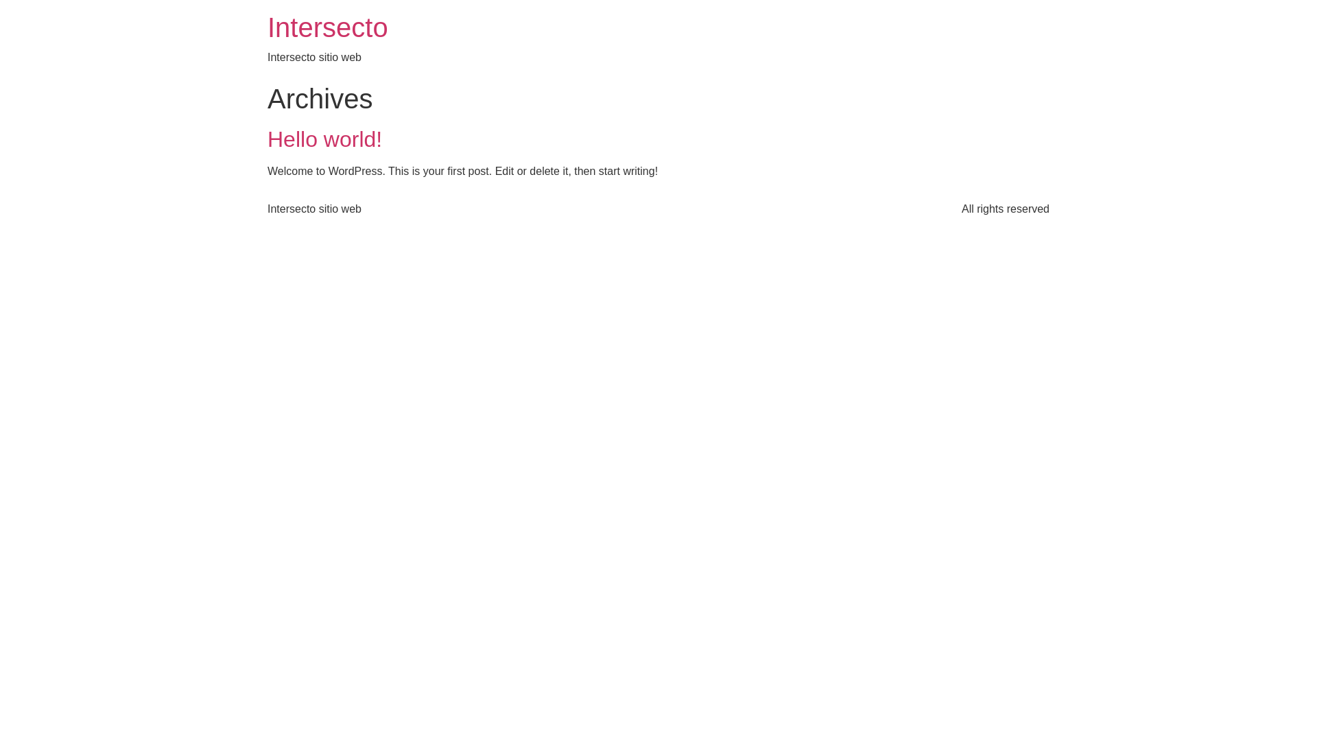 website screenshot of https://intersecto.co/