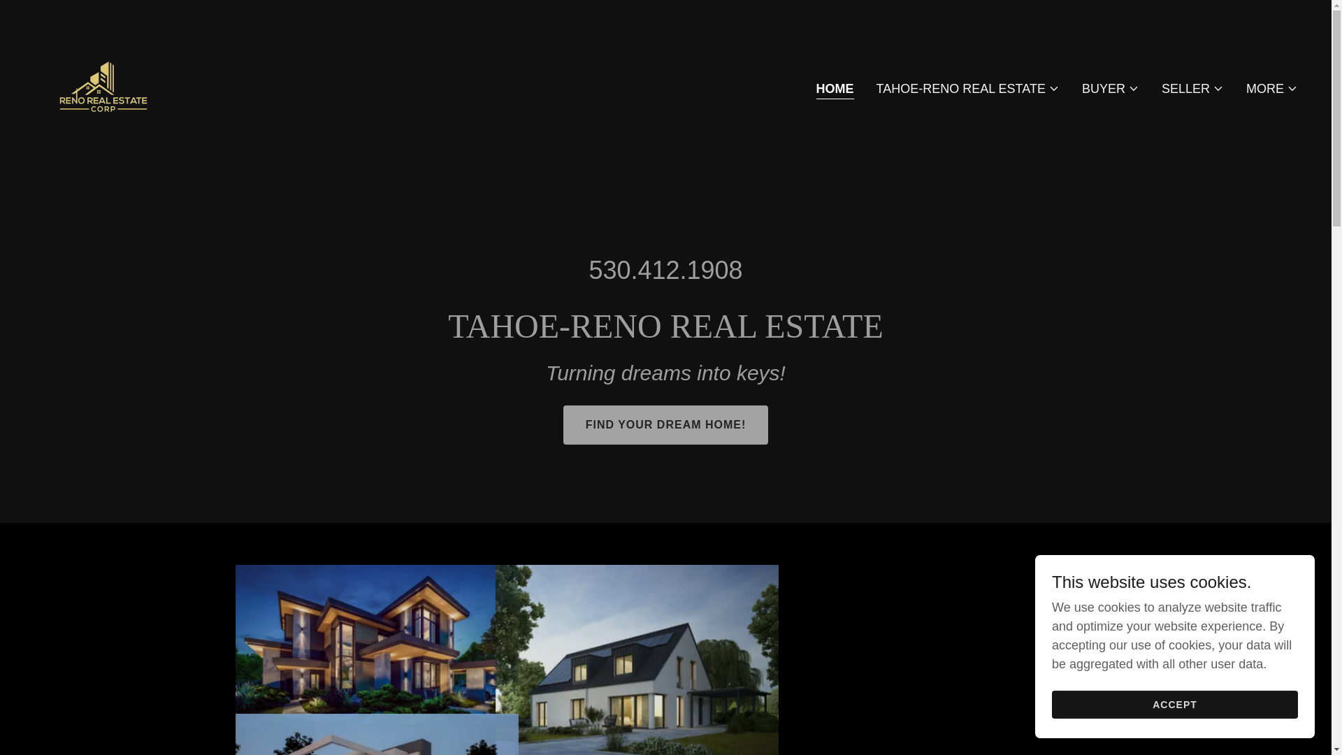 website screenshot of https://tahoerenorealestate.net/
