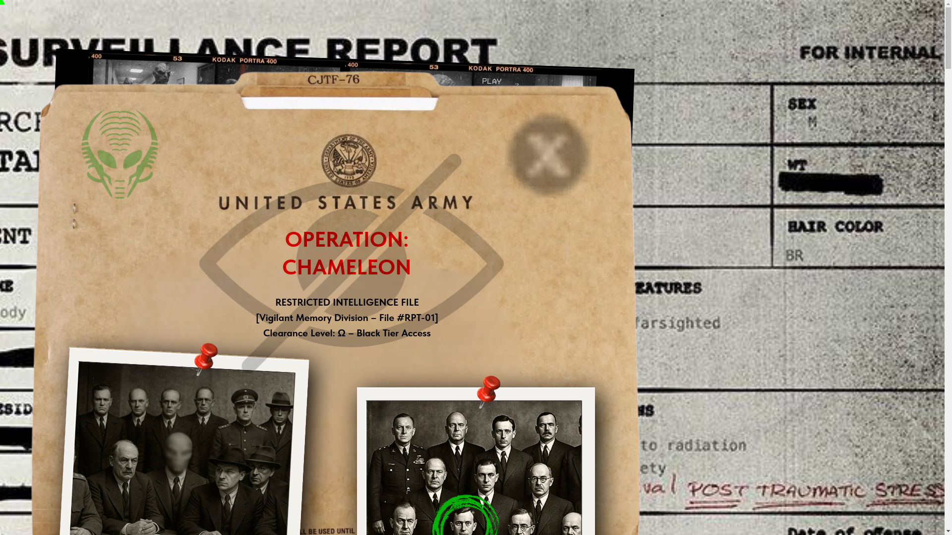 website screenshot of https://chameleonarchive.com/