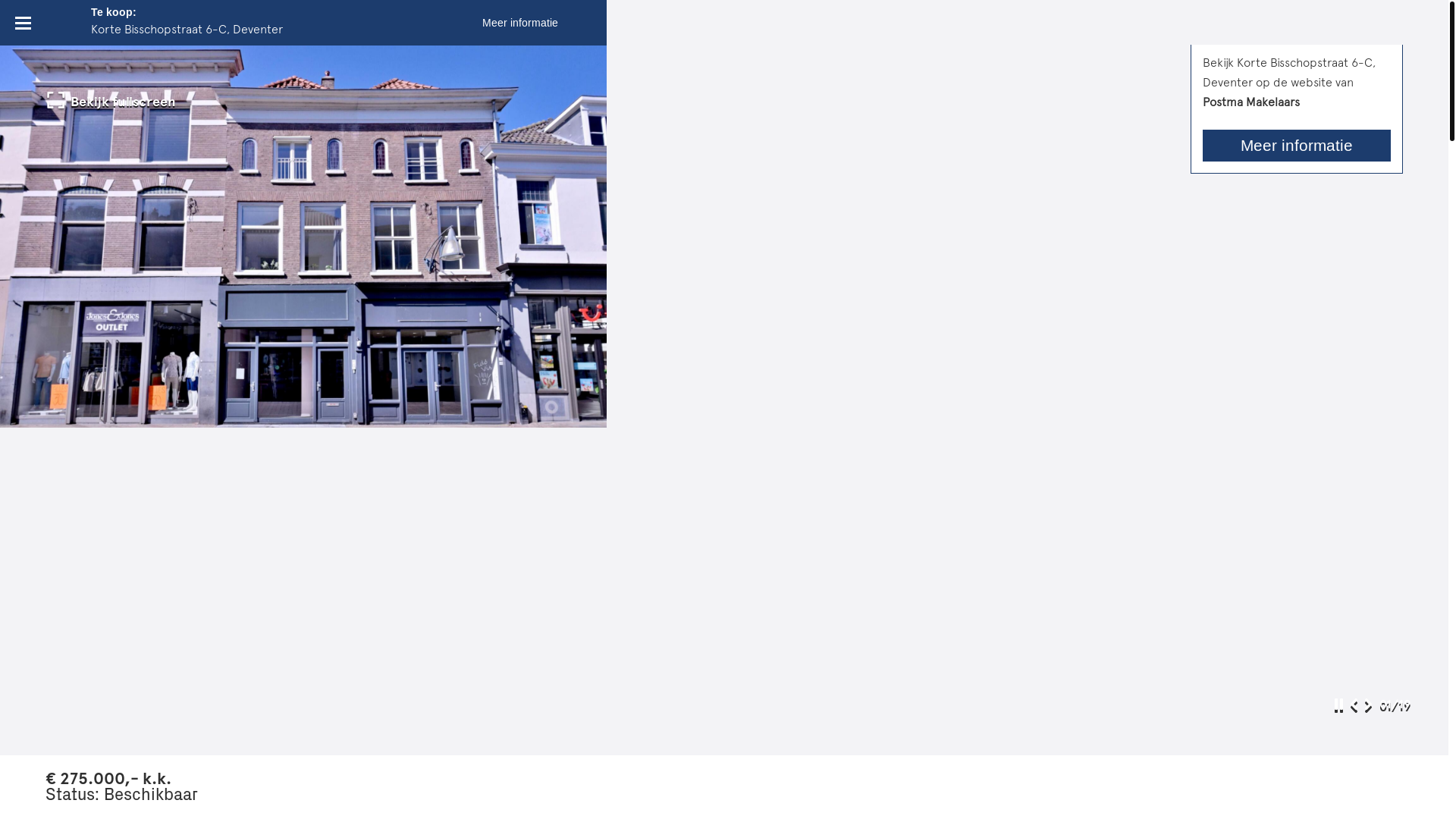 website screenshot of https://kortebisschopstraat6c.nl/